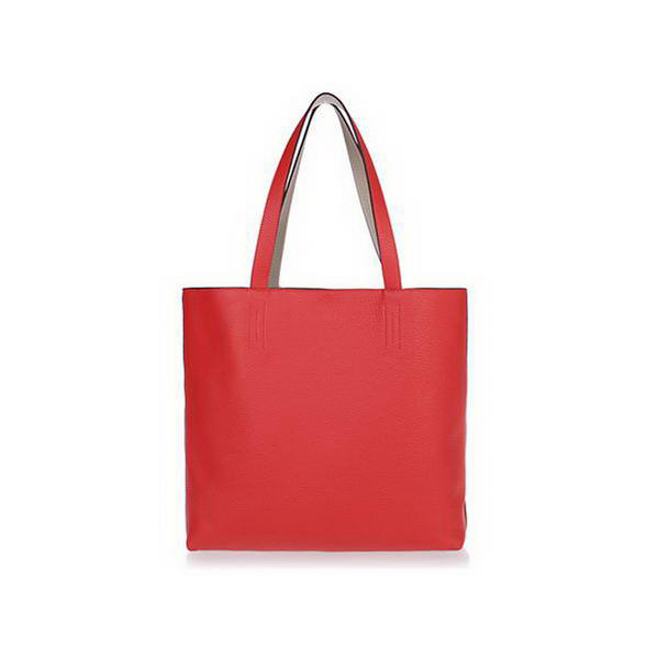 H1039 Hermes Shopping Bag 37CM ??Totes Clemence Leather Red Light